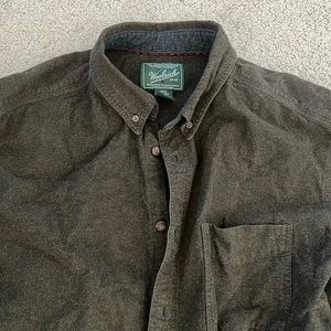 Dark green woolrich flannel xl